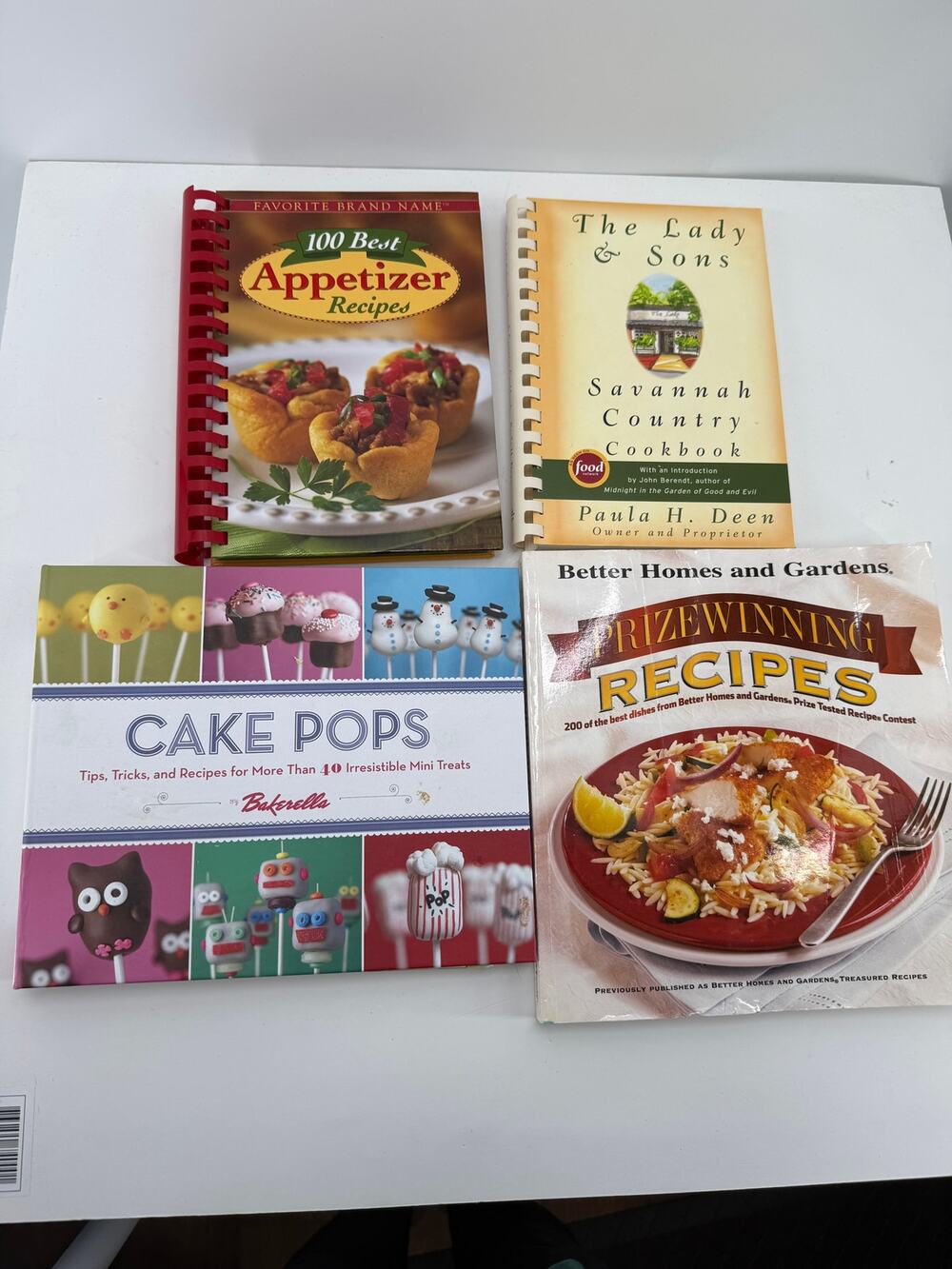 Cookbook Lot 4 Paula Deen Bakerella Better Homes Gardens Appetizers Cake Pops